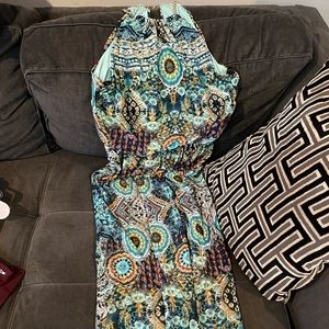 Multicolor maxi dress, worn once